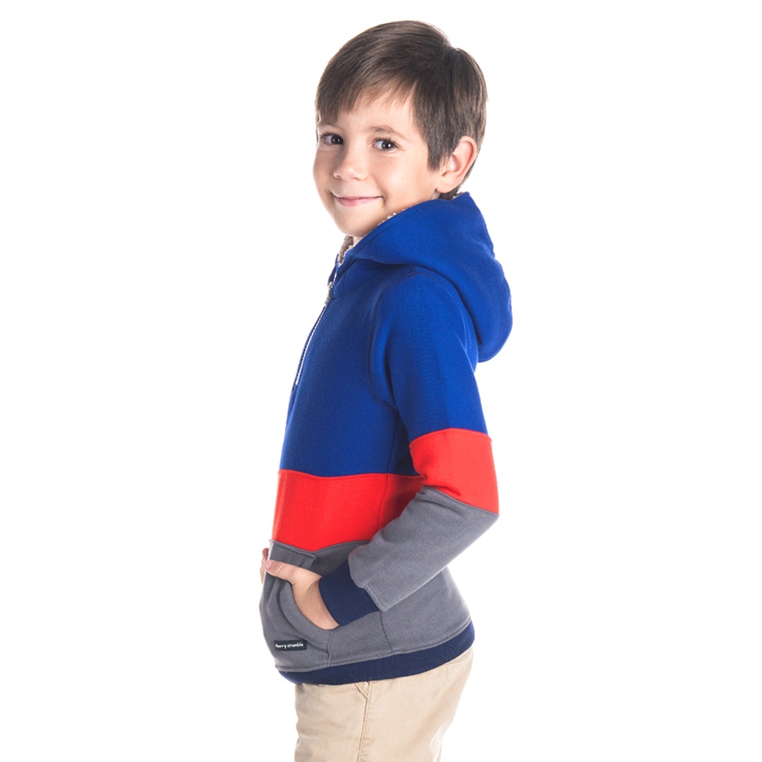 Cherry Crumble Grey Red Snug Graceful Sweatshirt