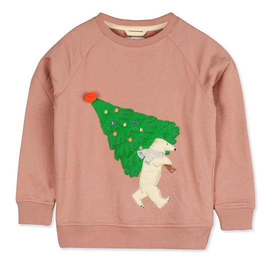 Cherry Crumble Baby Pink Xmas Cozy Sweatshirt