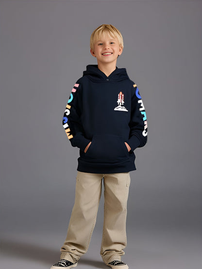 Navy Snuggle Appliqué Sweatshirt
