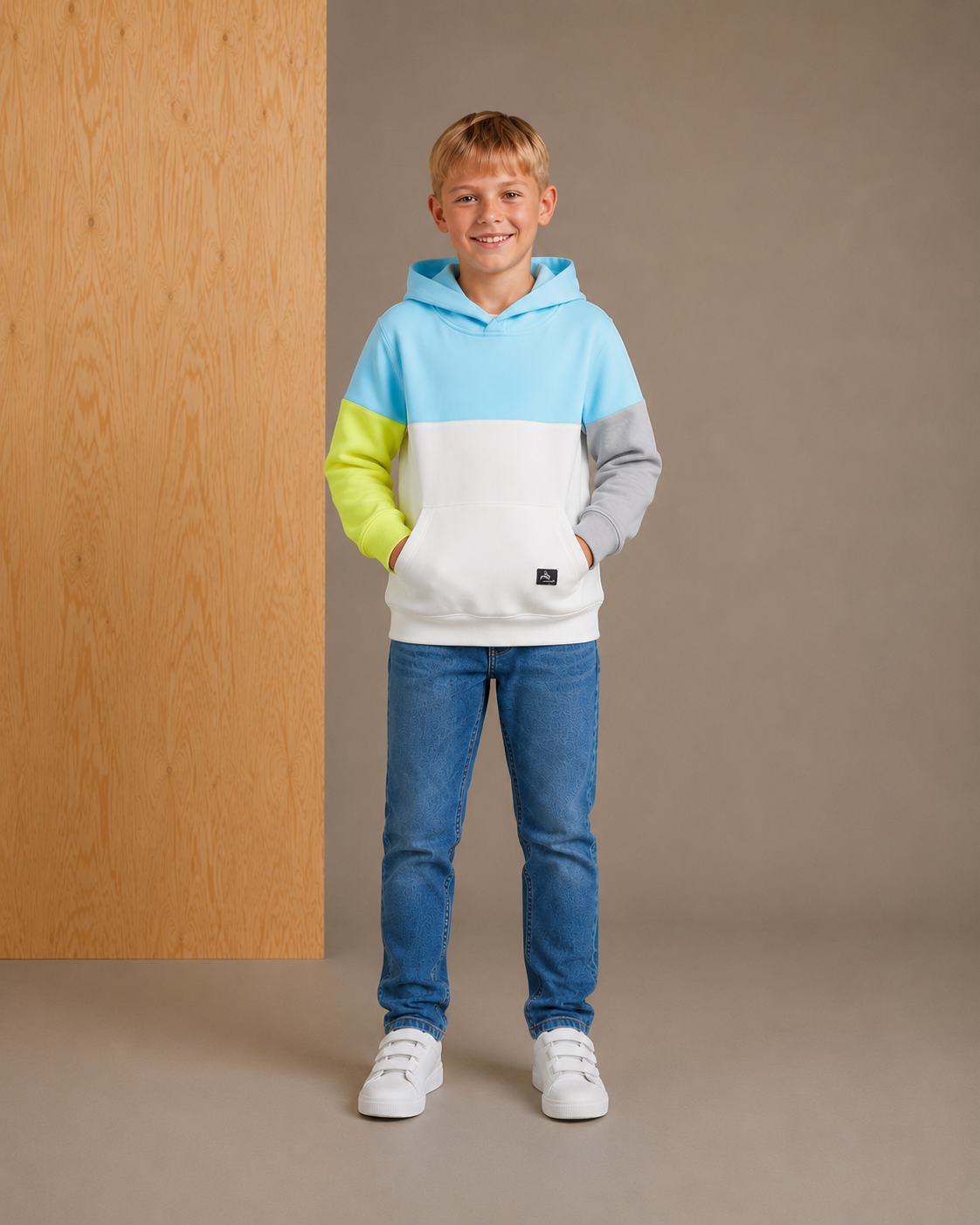 Sweat-shirt givré multicolore