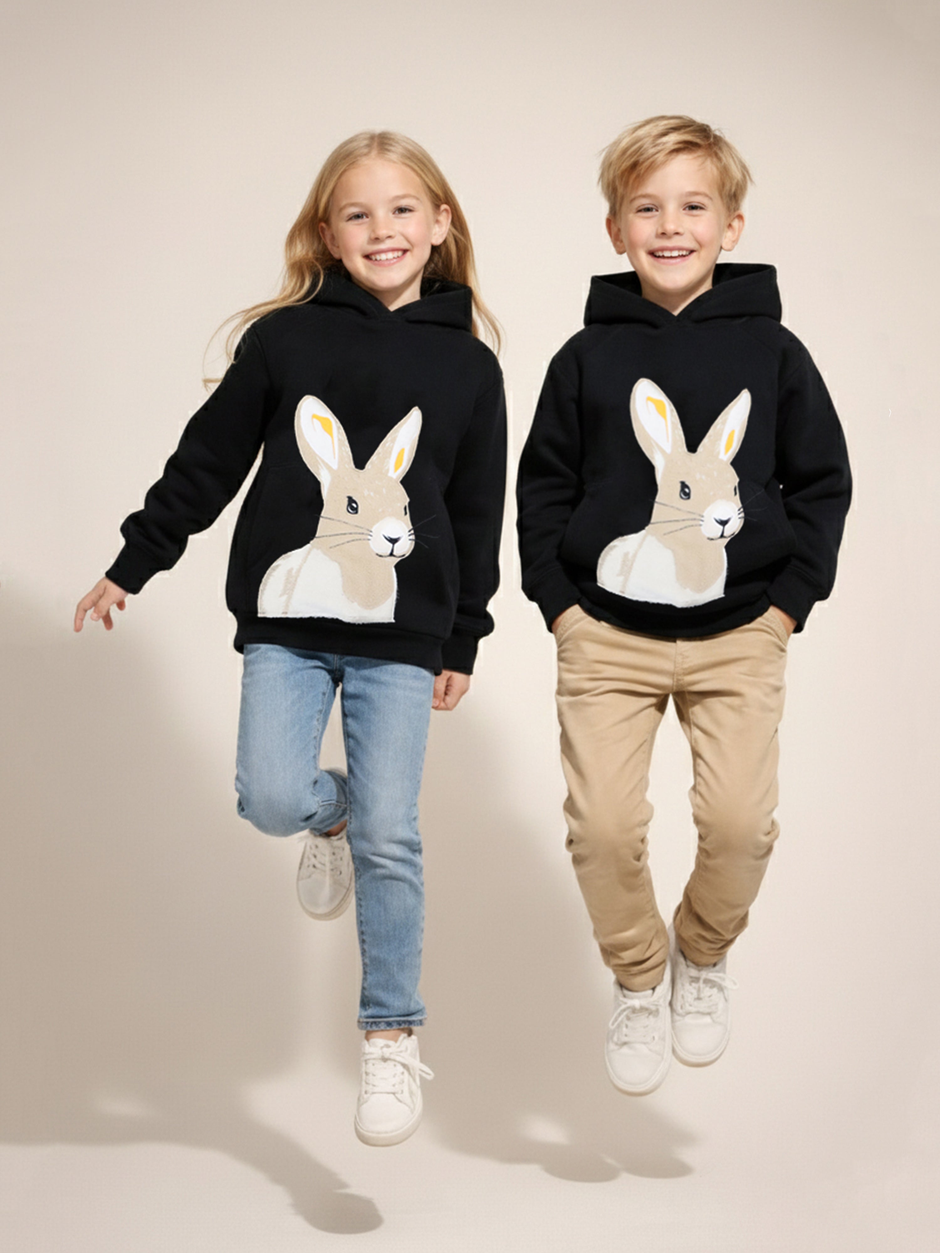 Midnight Black Cozy Fleece Hoodie