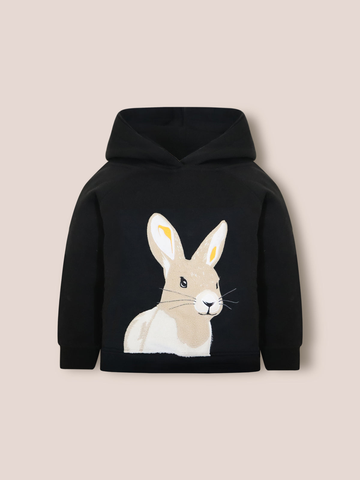 Midnight Black Cozy Fleece Hoodie