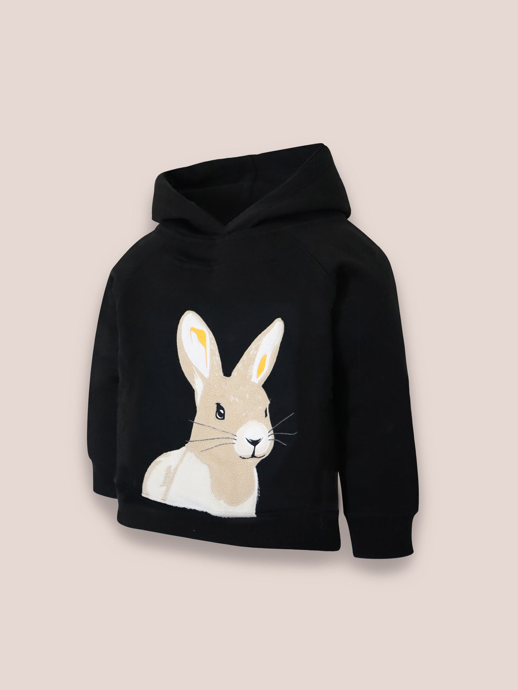 Midnight Black Cozy Fleece Hoodie