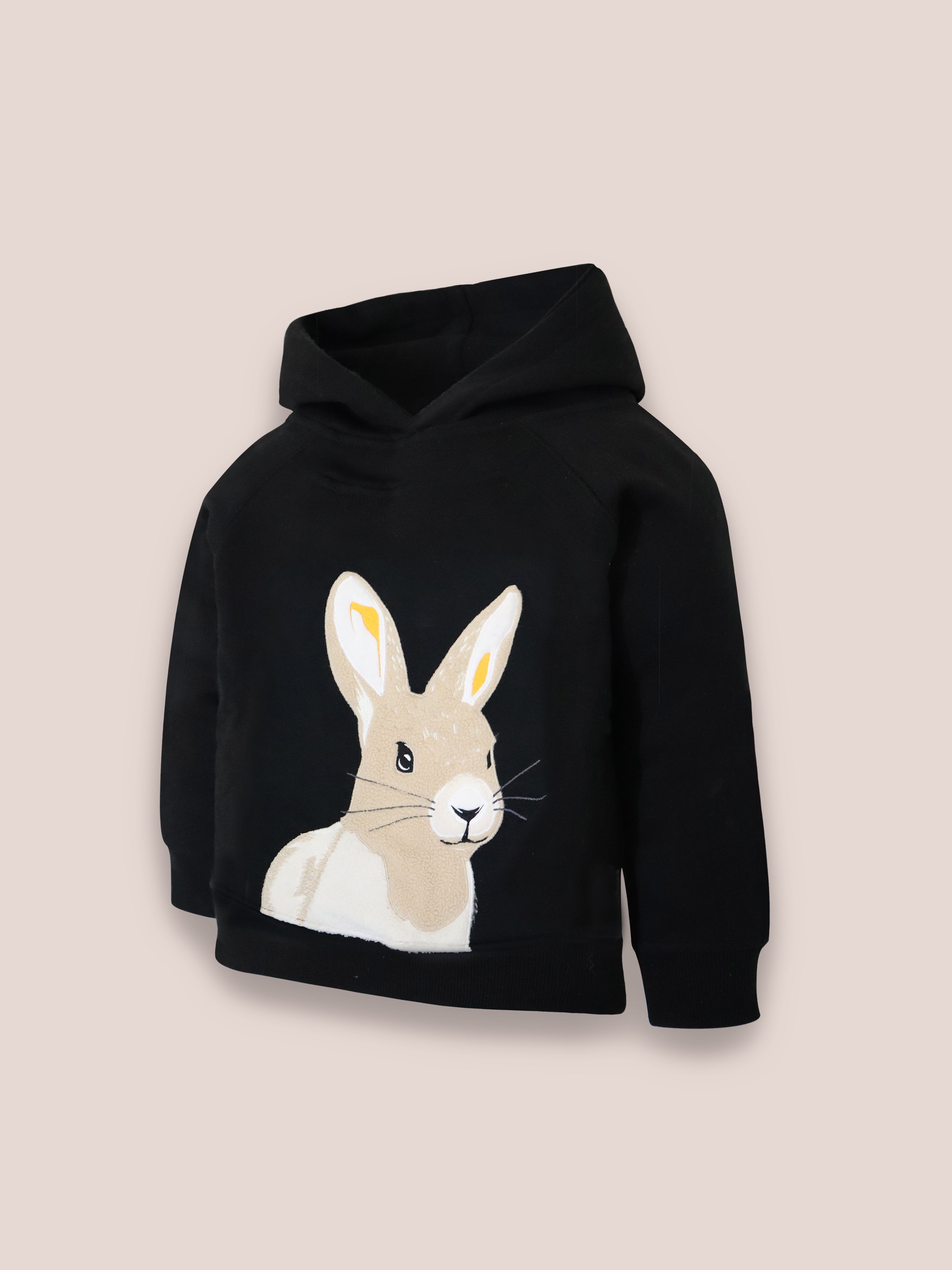 Midnight Black Cozy Fleece Hoodie