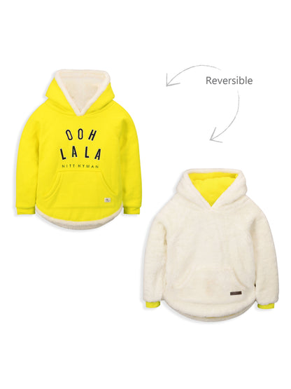Luxe Yellow Fleece Hoodie