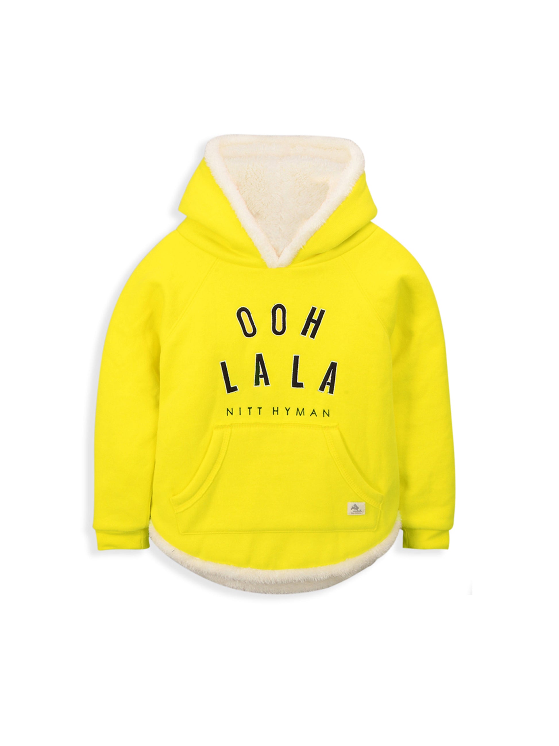 Luxe Yellow Fleece Hoodie