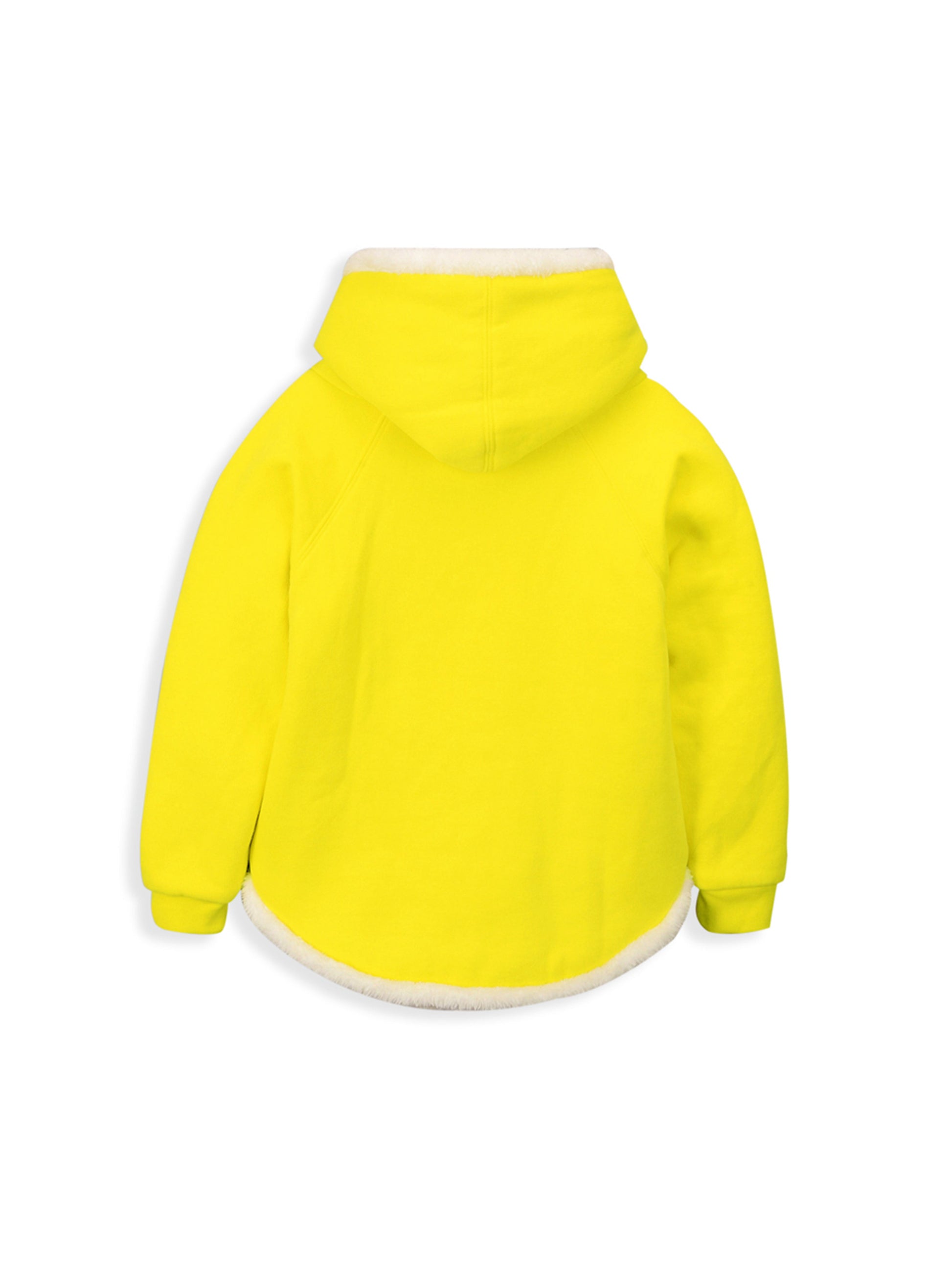 Luxe Yellow Fleece Hoodie