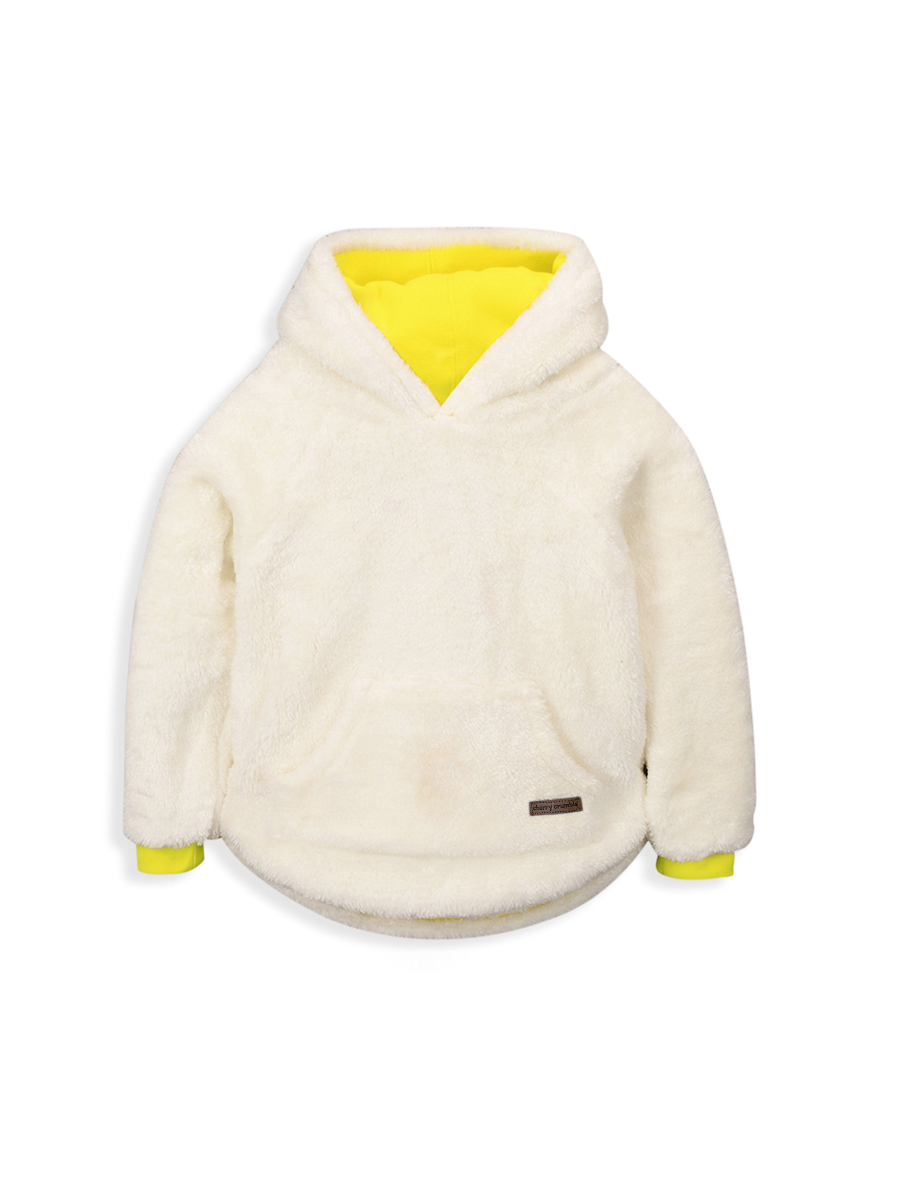 Luxe Yellow Fleece Hoodie