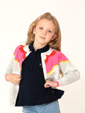 Cherry Crumble Multicolor Embroidered Intarsia Adorable Winter Sweater
