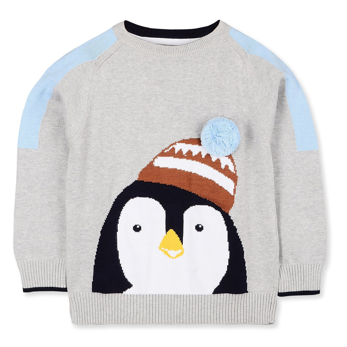 Cherry Crumble Grey Cut & Sew Cute Classic Sweater
