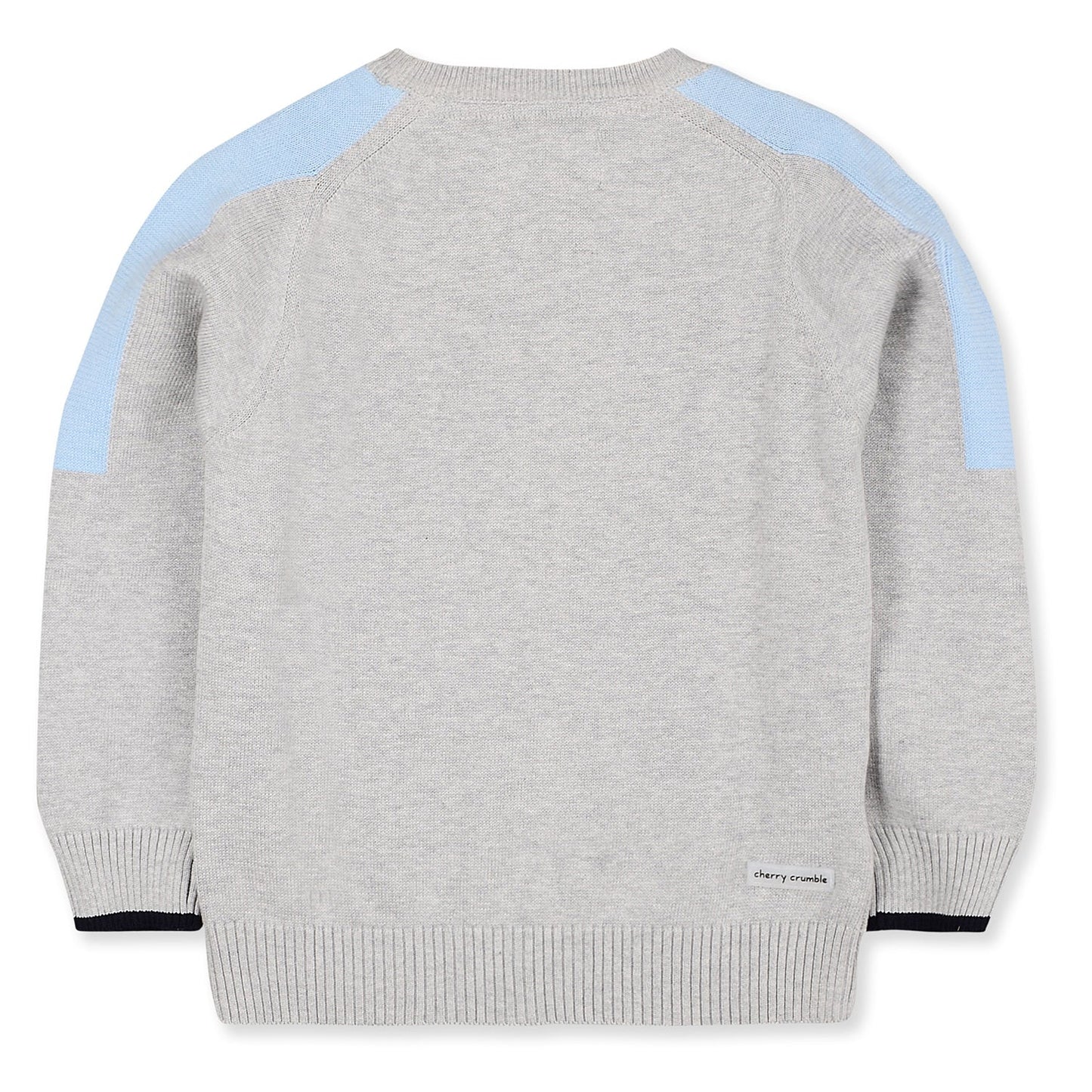 Cherry Crumble Grey Cut & Sew Cute Classic Sweater