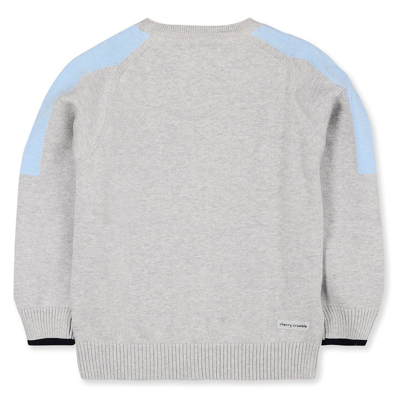 Pom-Pom Grey Fun Stitch Sweater