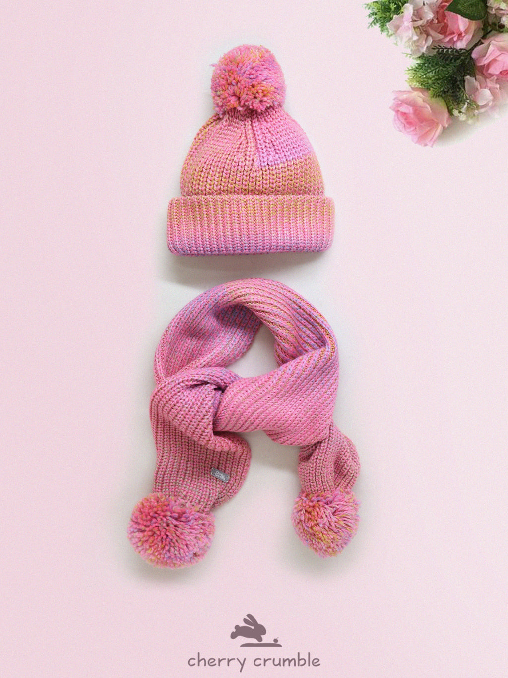 Cherry Crumble Snuggle Cap & Muffler