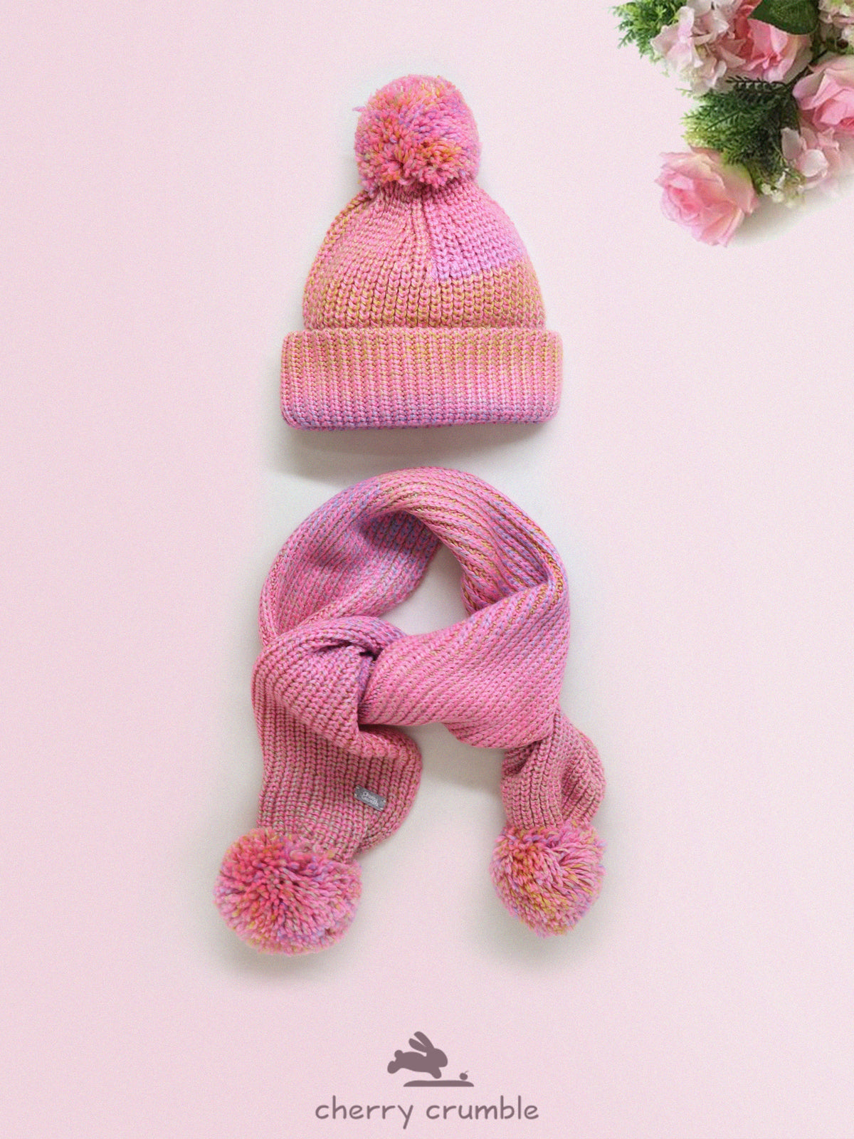 Cherry Crumble Snuggle Cap & Muffler