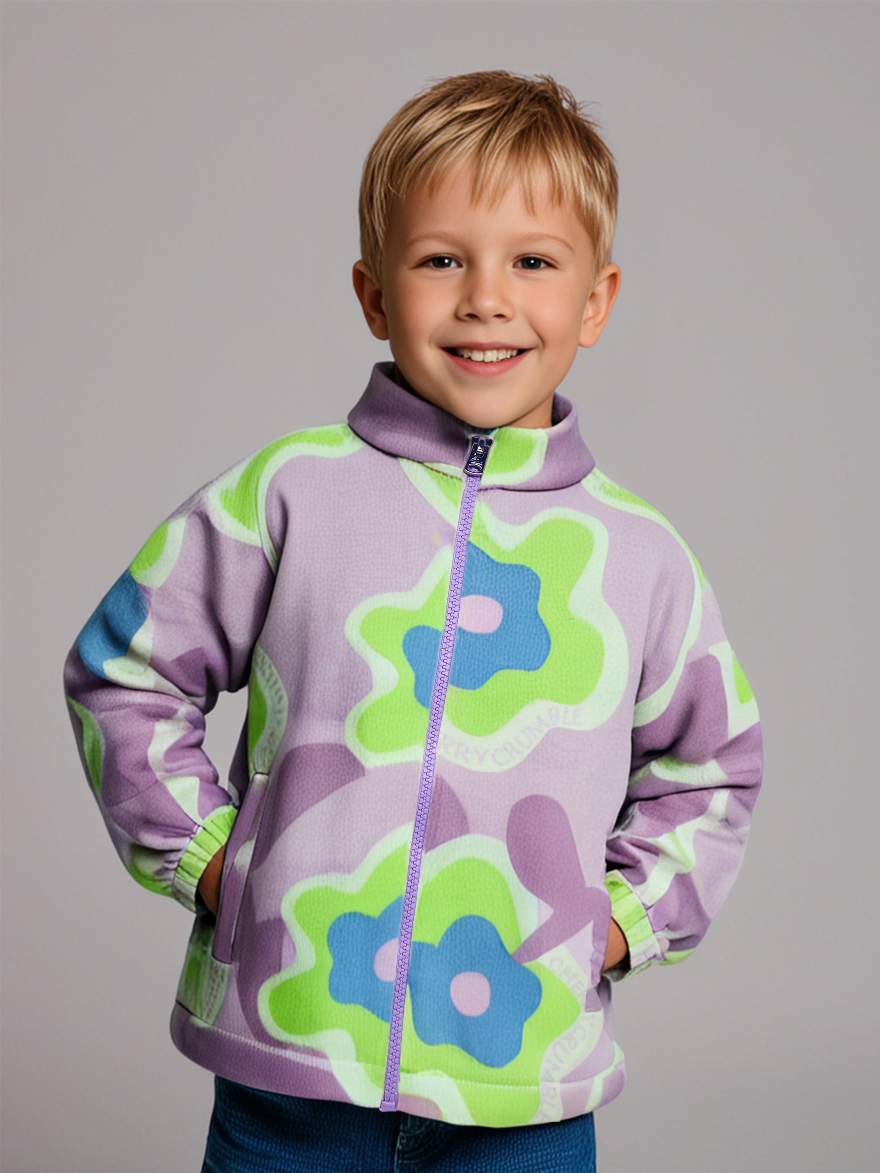 Cherry Crumble Holiday Glow Floral Multicolor Sweatshirt