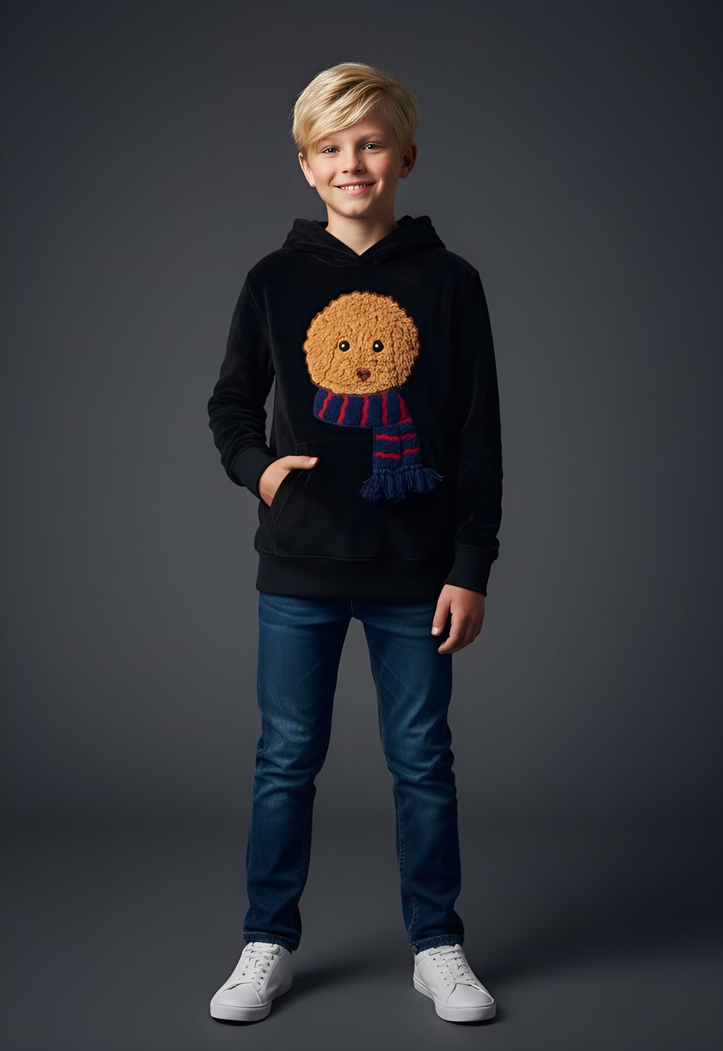 Classic Black Relaxed Fit Hoodie