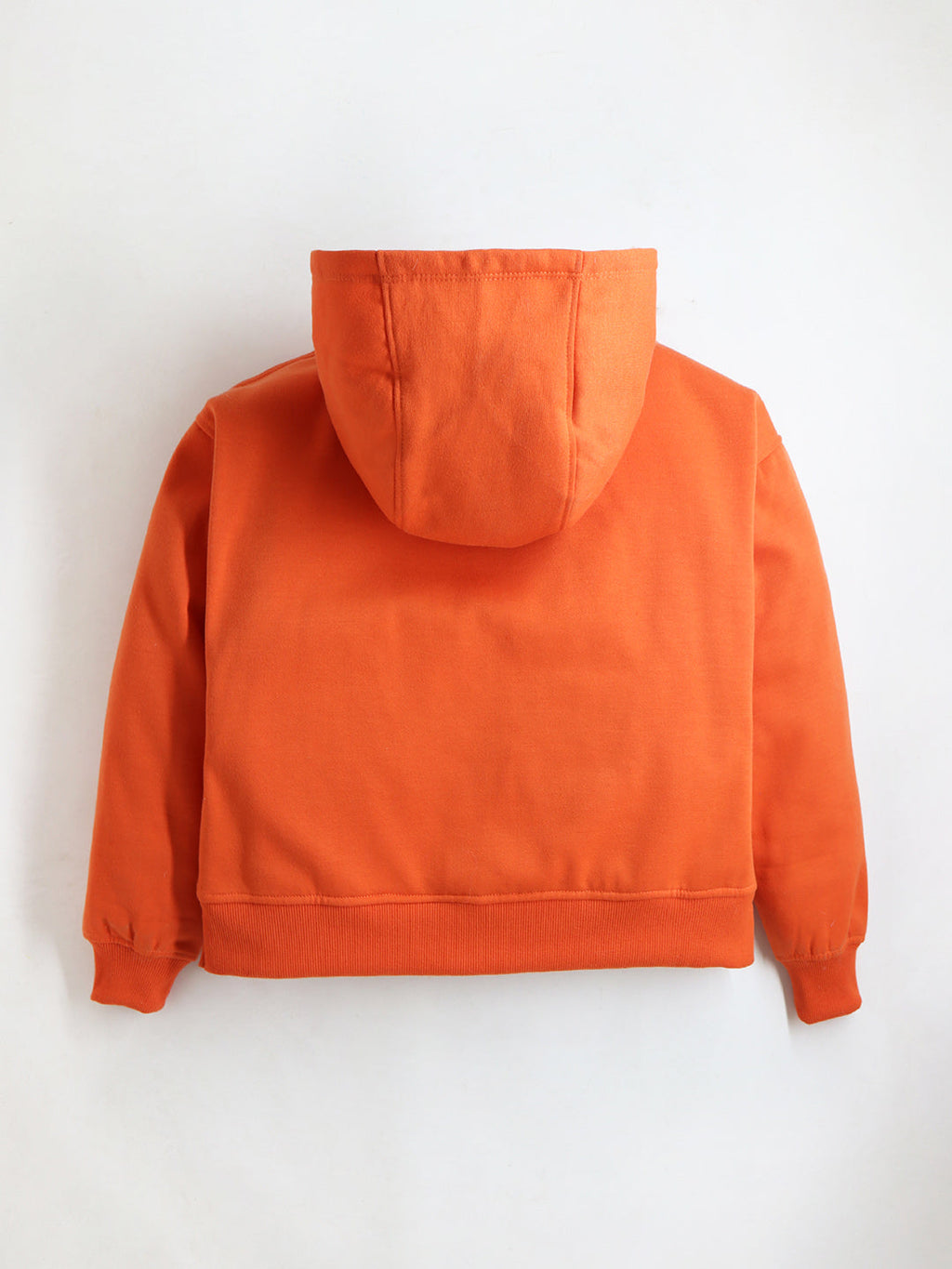 Cherry Crumble Orange Printed Applique Sweet Elegant Winter Sweatshirt