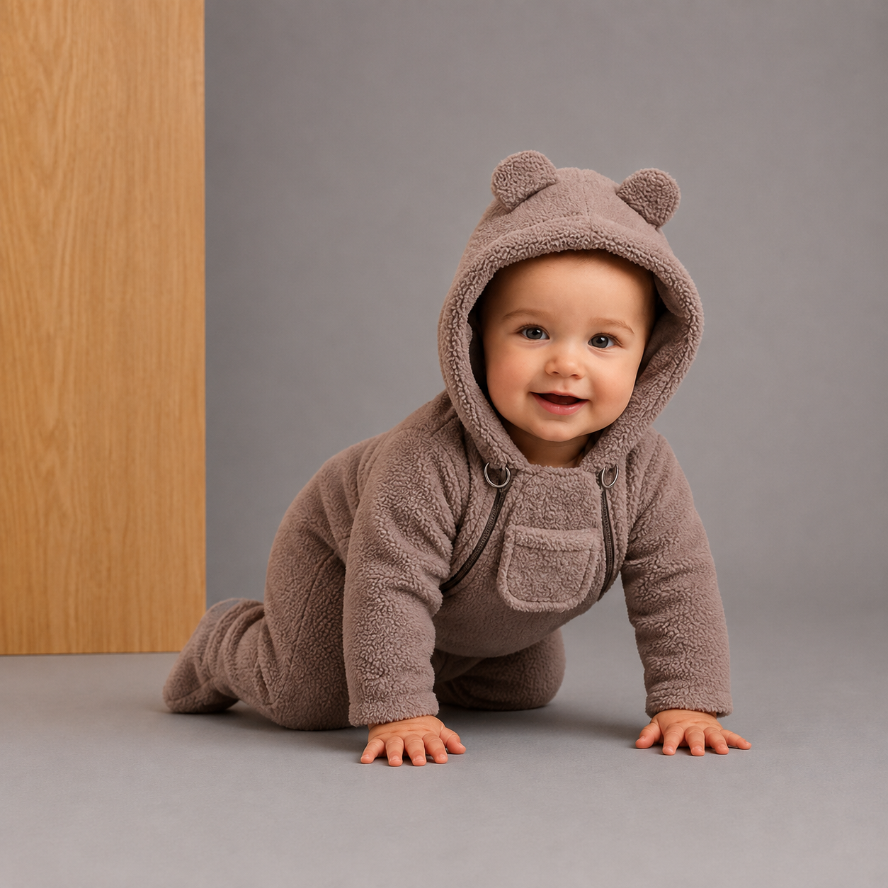 Combinaison d'Hiver Douillette Luxe Marron