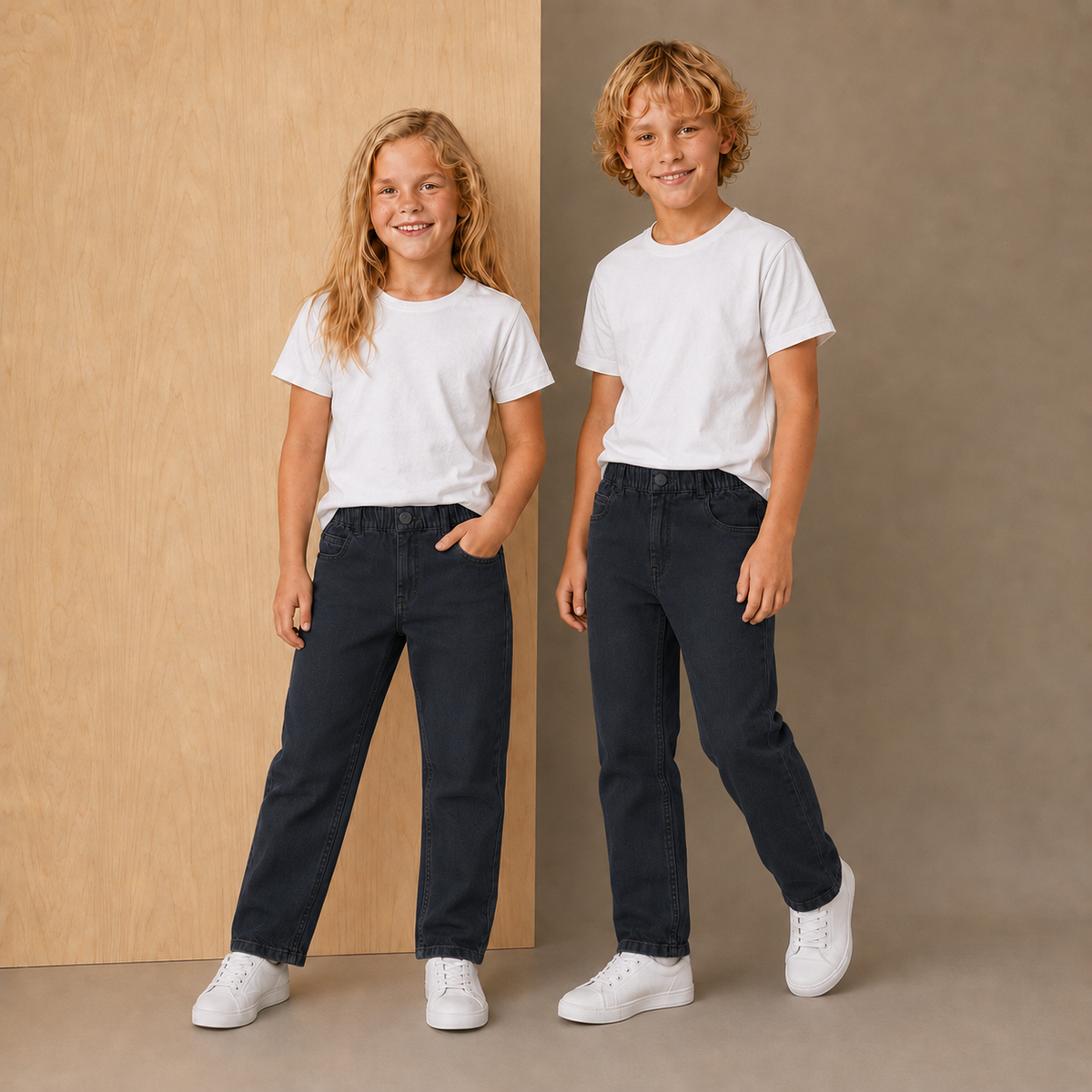 Black Playful-Classic Summer Jeans