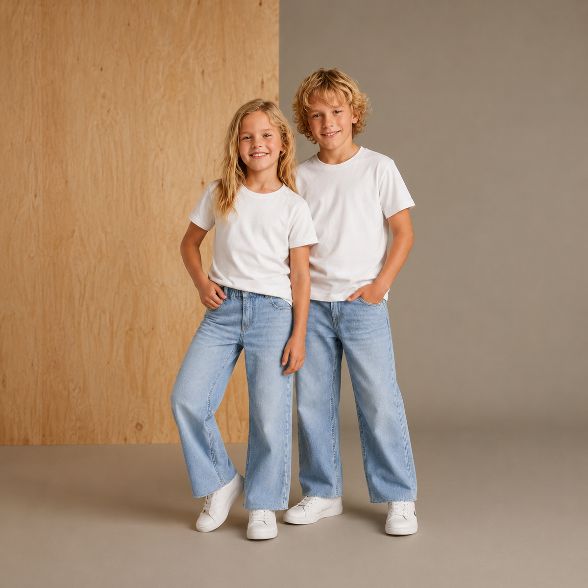 Blue Breezy-Luxe Unisex Jeans