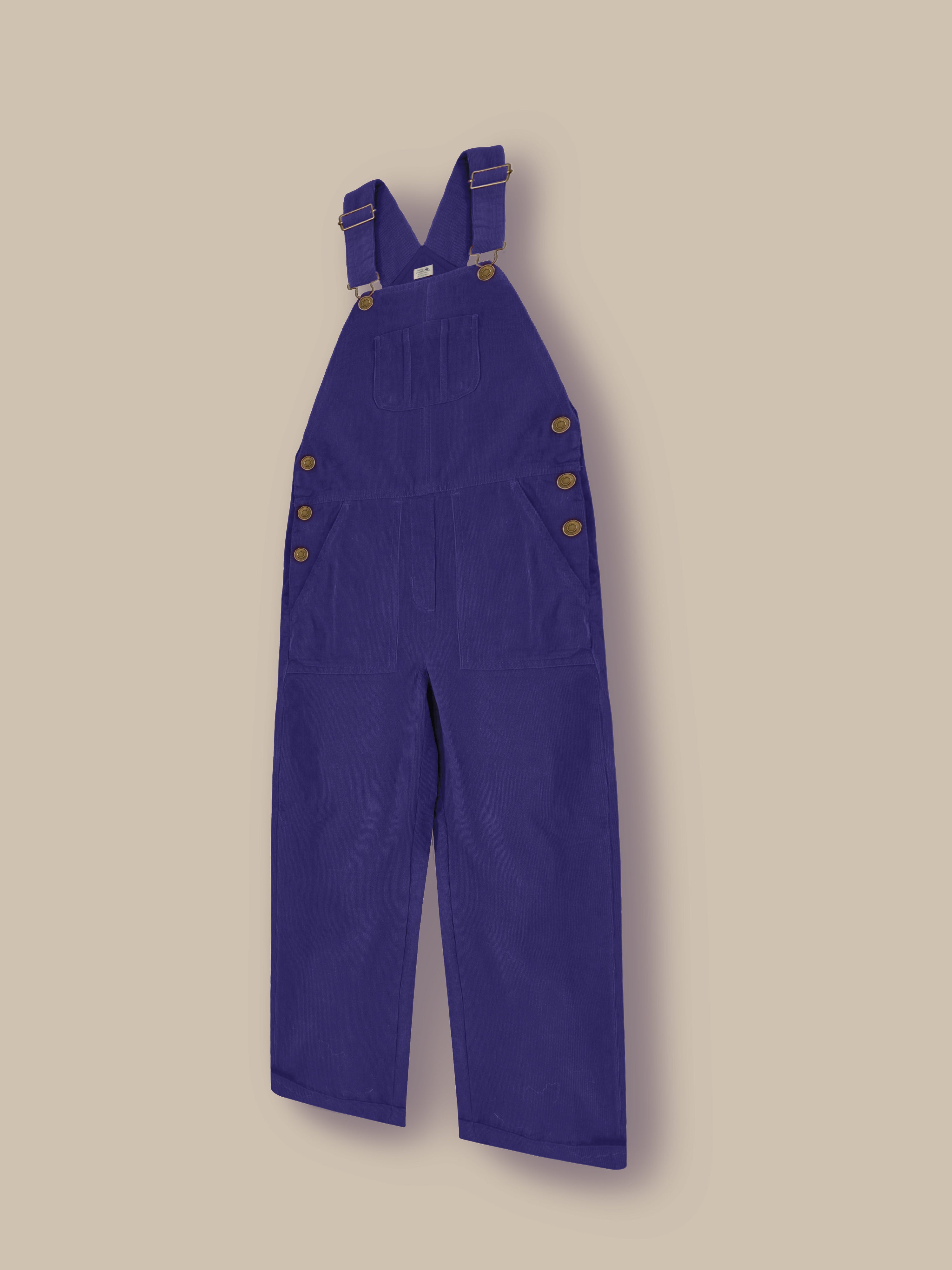 Girls Navy Blue Cotton Dungaree – Classic Summer Fit