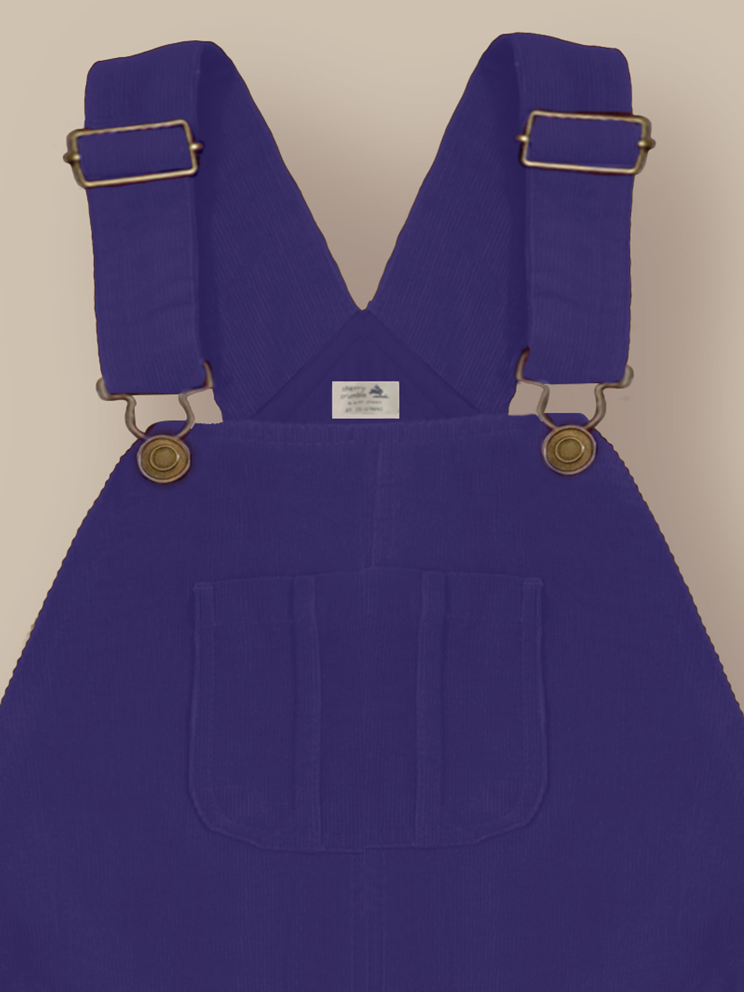 Girls Navy Blue Cotton Dungaree – Classic Summer Fit