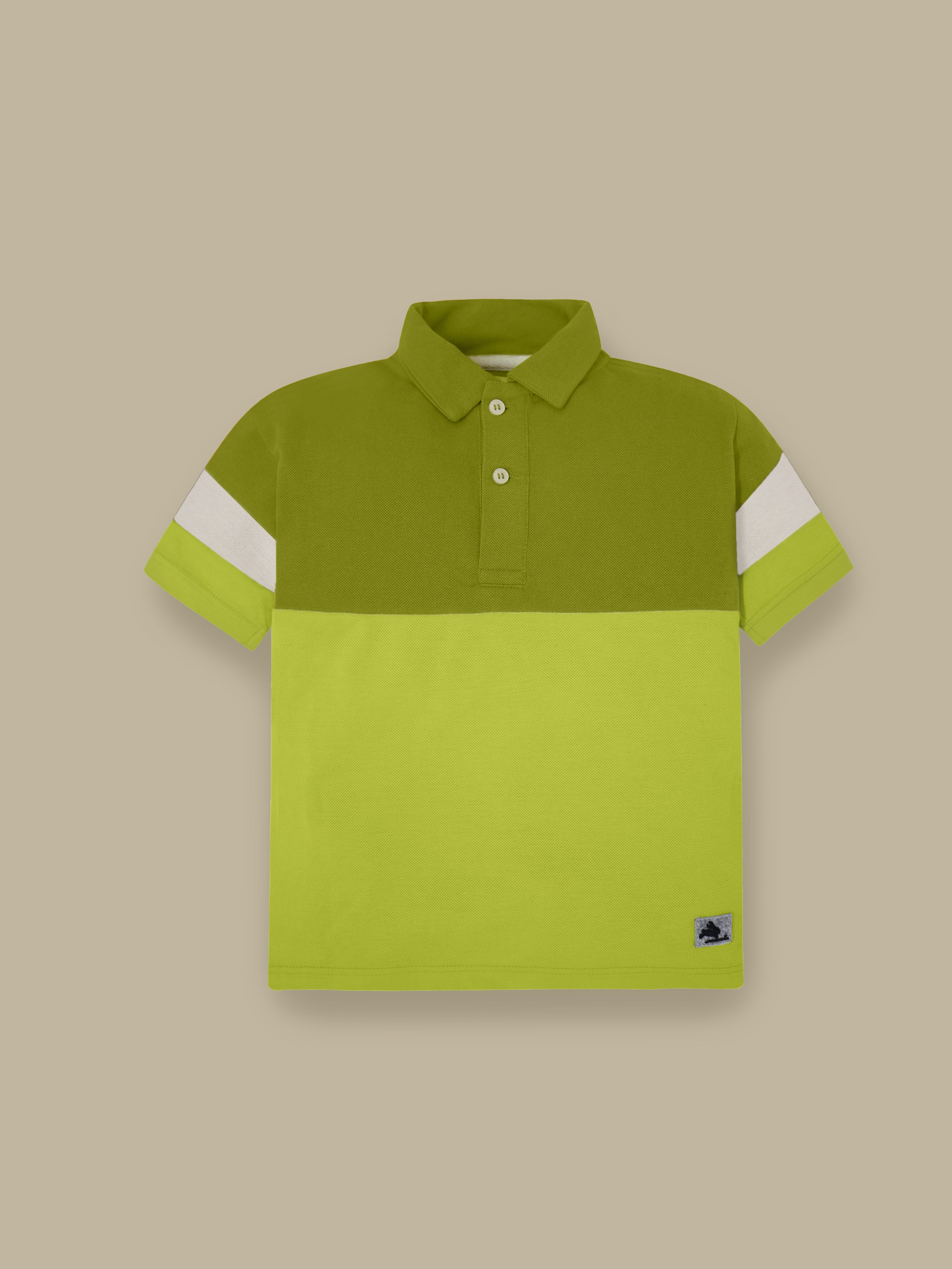 Bright Colorblock Casual Polo Tee