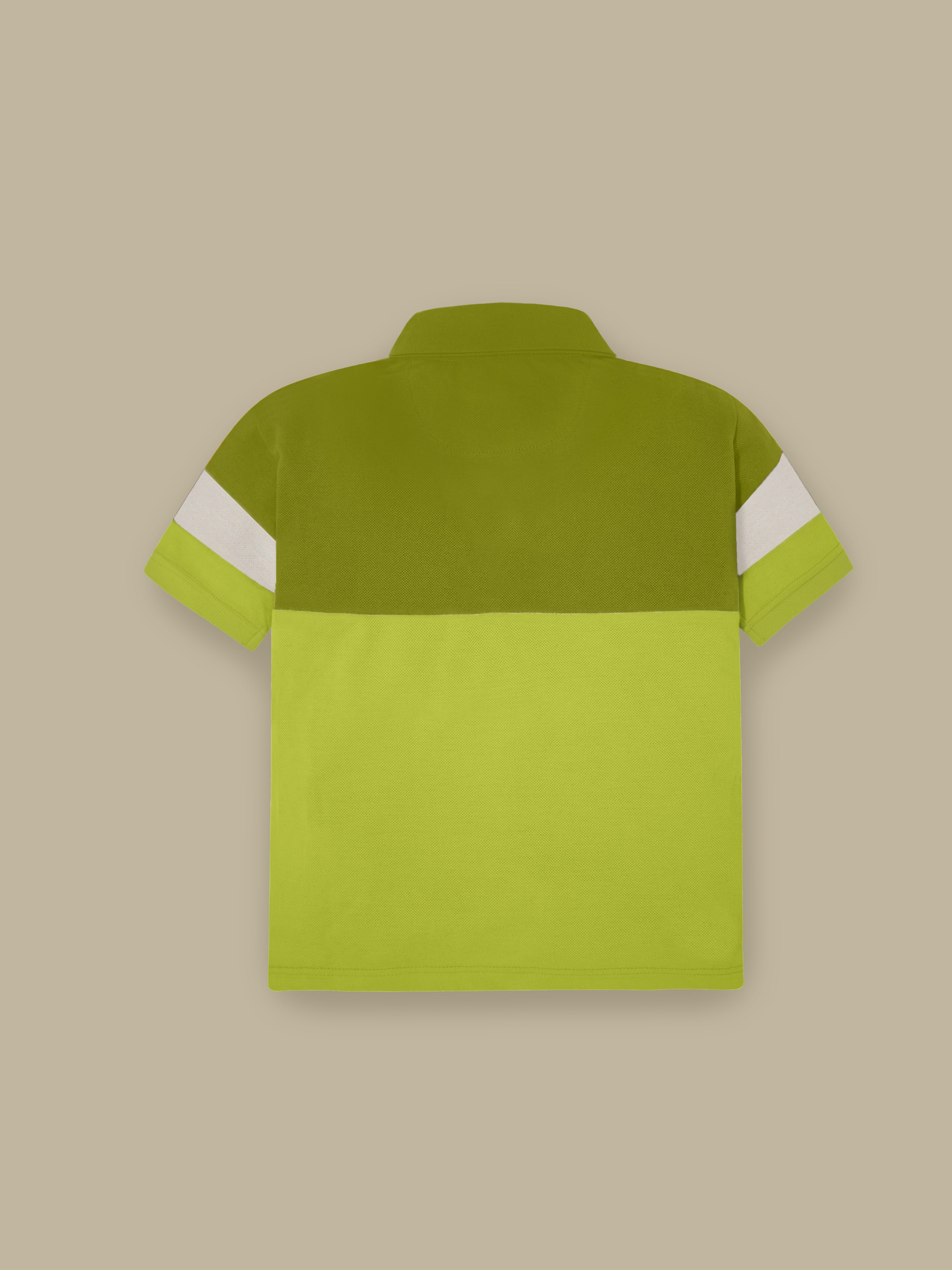 Bright Colorblock Casual Polo Tee