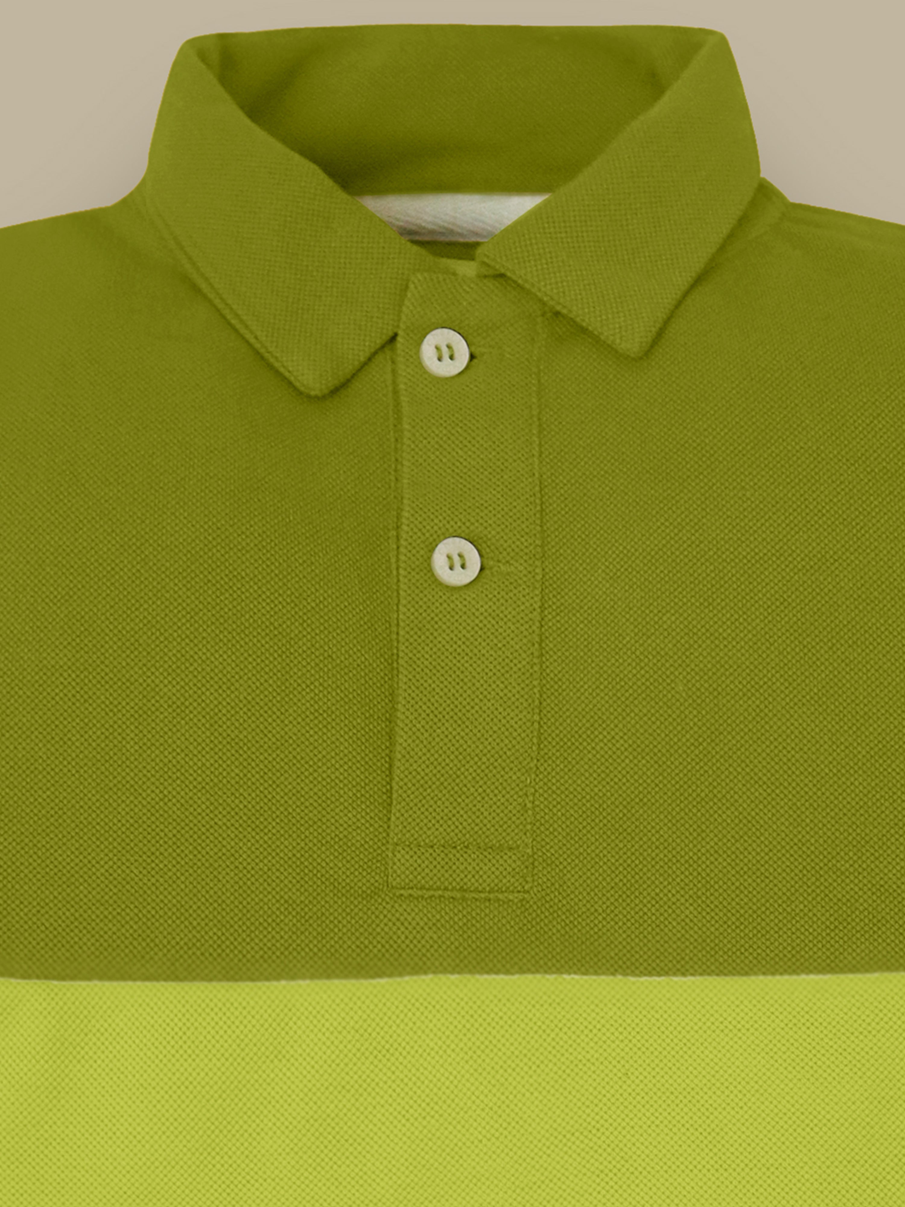Bright Colorblock Casual Polo Tee