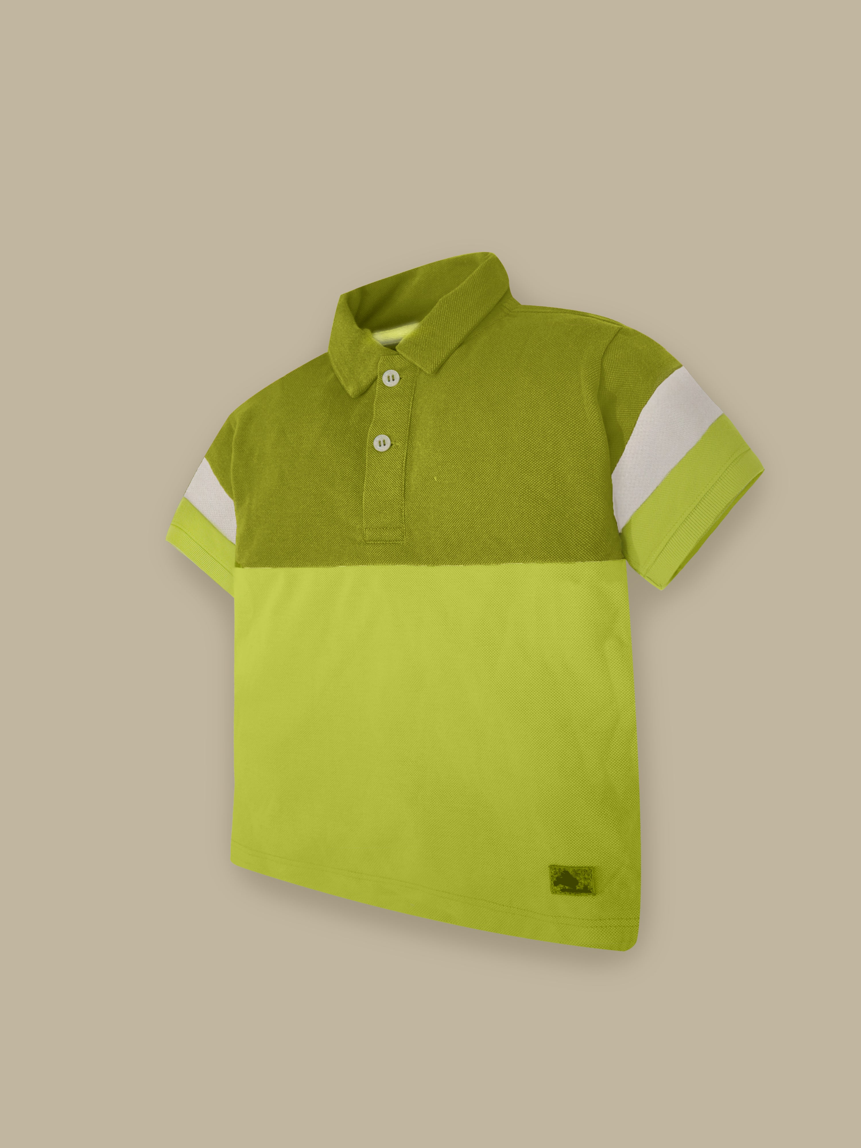 Bright Colorblock Casual Polo Tee