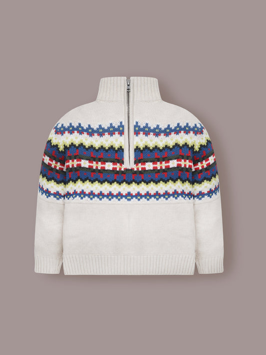 Cherry Crumble Spring Bloom Perky Multicolour Classic Sweater