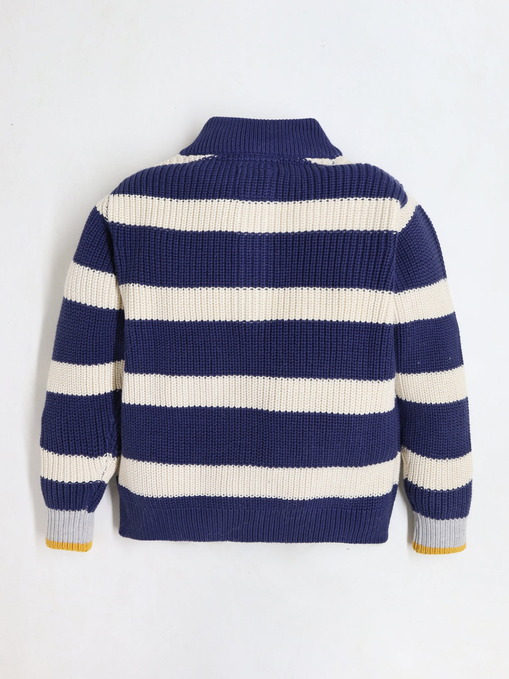 Cherry Crumble Navy Blue White Striped Lovely Winter Sweater