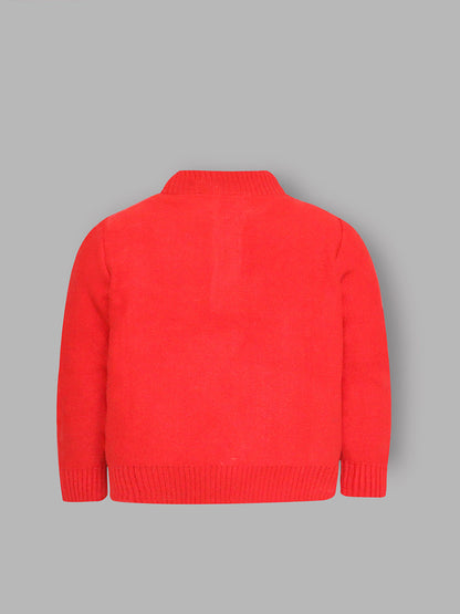 Cherry Crumble Red Cable Knit Adorable Sweater