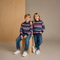 Multicolor Intarsia Embroidered Sweet Winter Sweater