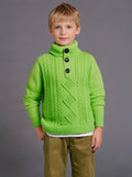 Cherry Crumble Green Cable Knit Cute Stylish Sweater