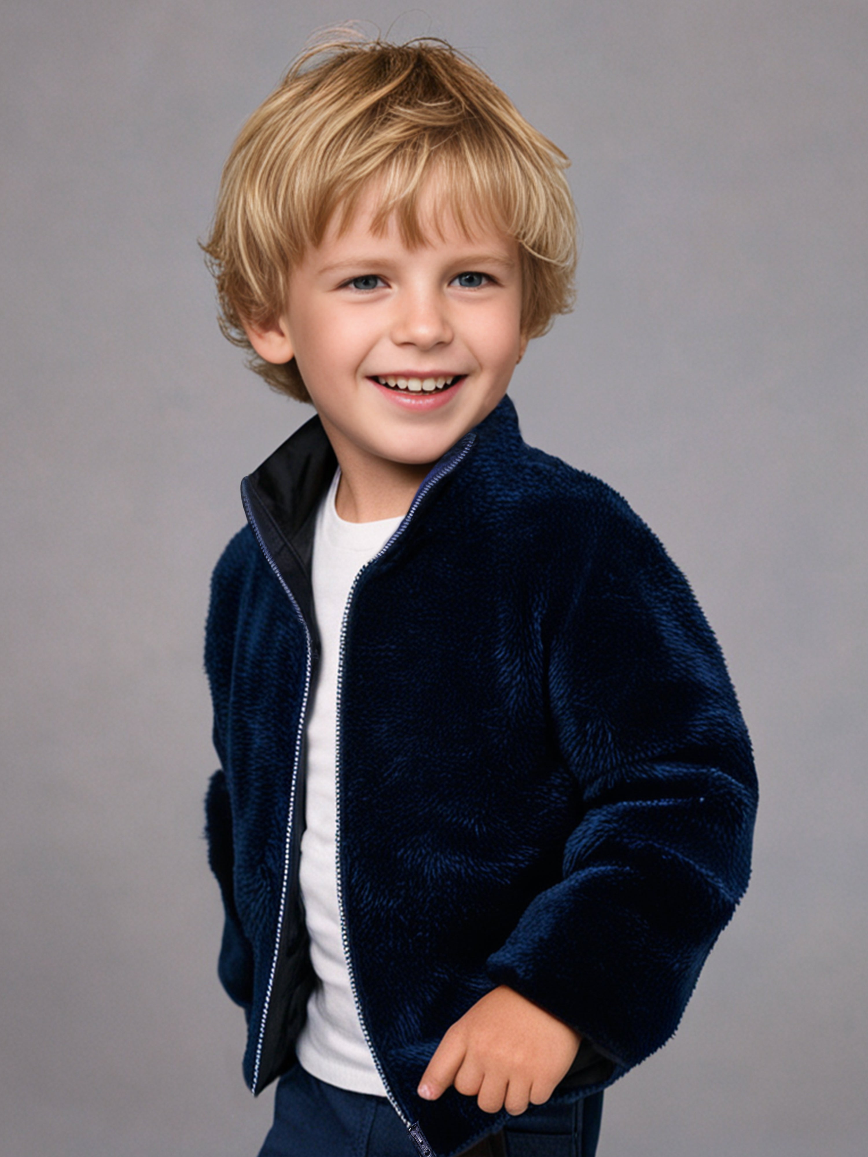 Cherry Crumble Snuggle Navy Jacket