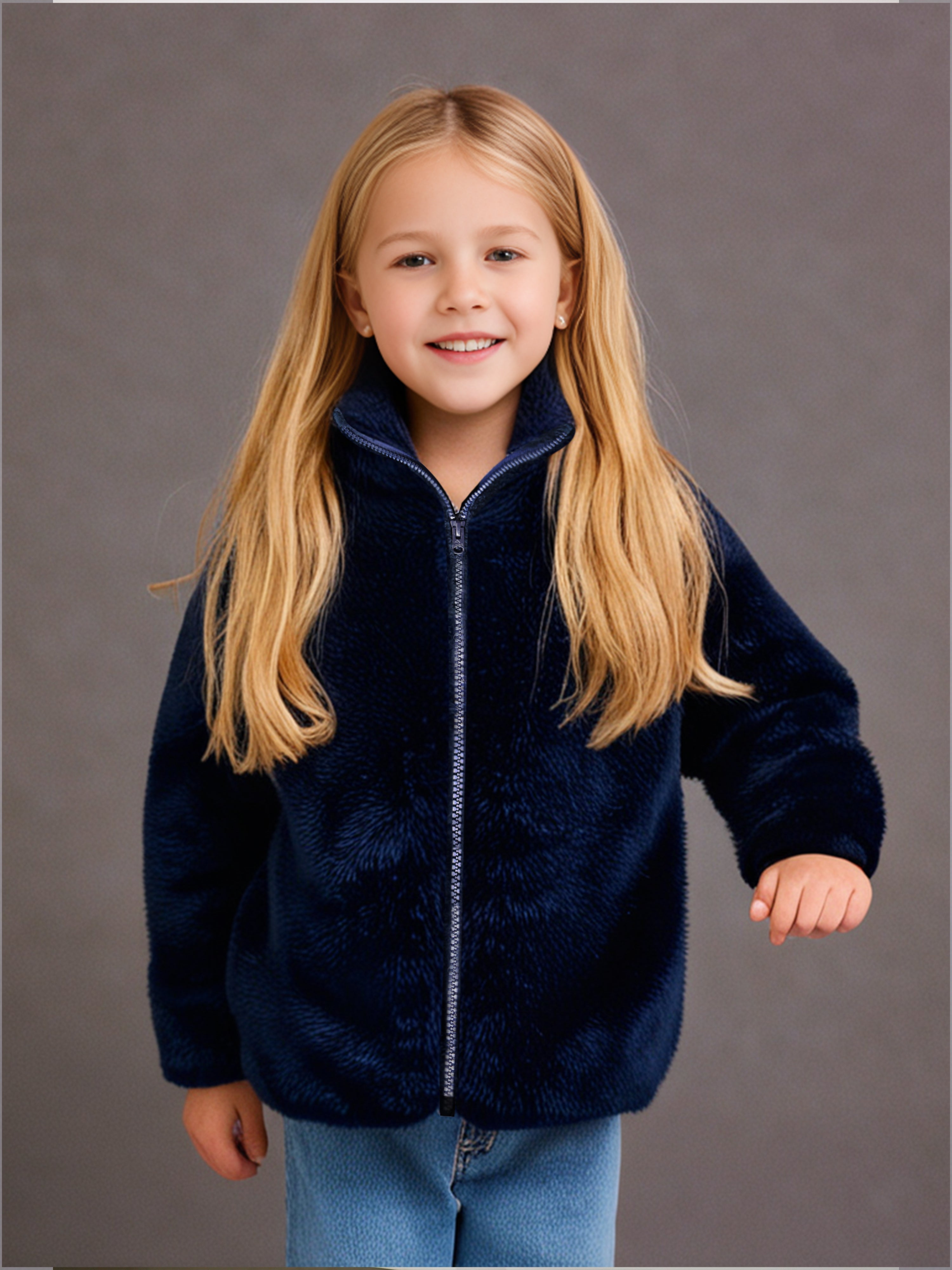 Cherry Crumble Snuggle Navy Jacket