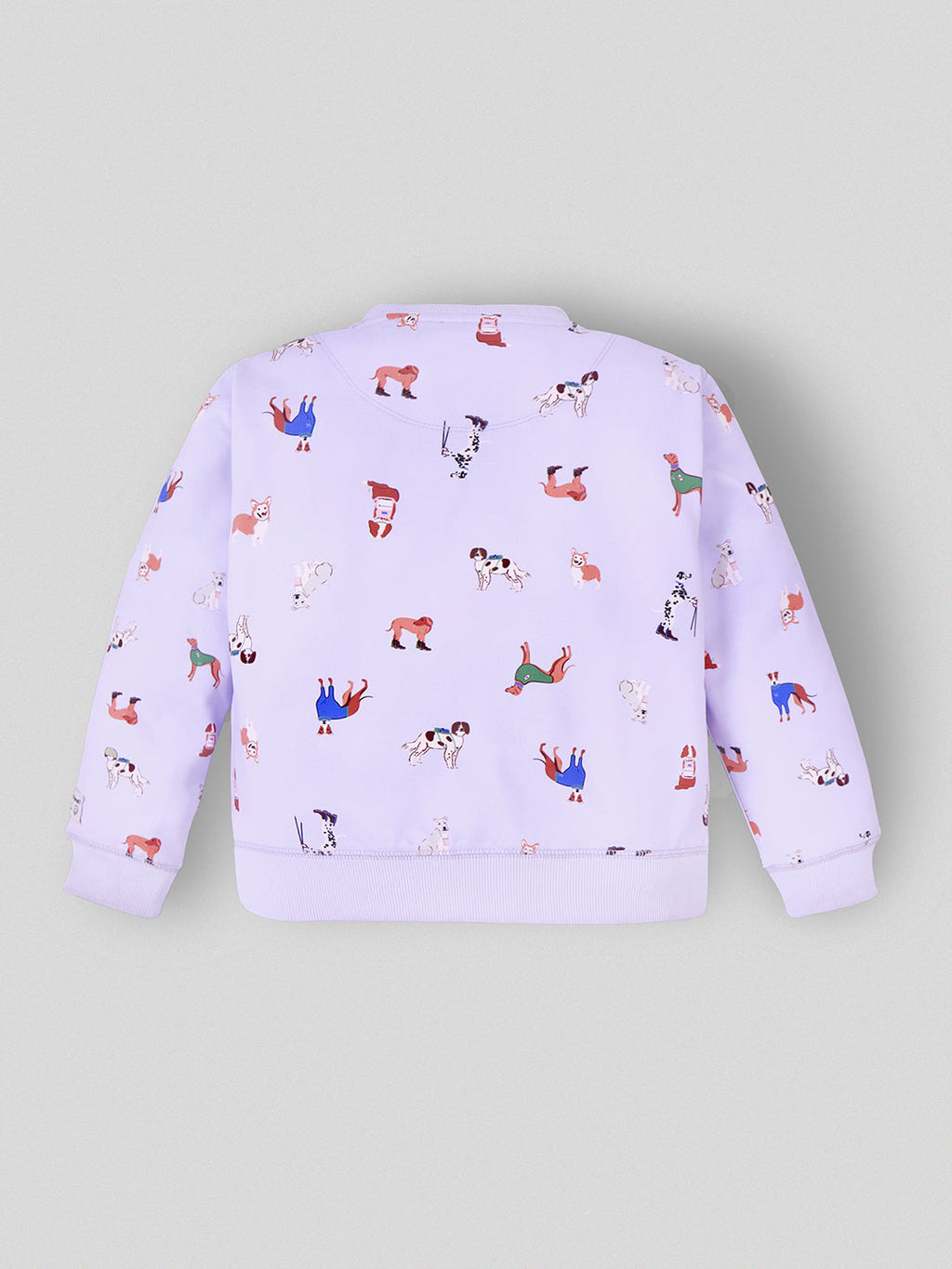 Cherry Crumble Sky Blue Printed Sweet Elegant Nightsuit