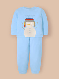 Keep your little ones cozy and stylish this winter with the Cherry Crumble Mint Solid Nightsuit. Made from polyester, this soft and breathable fabric ensures warmth without compromising on comfort.