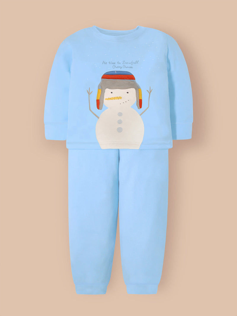 Keep your little ones cozy and stylish this winter with the Cherry Crumble Mint Solid Nightsuit. Made from polyester, this soft and breathable fabric ensures warmth without compromising on comfort.