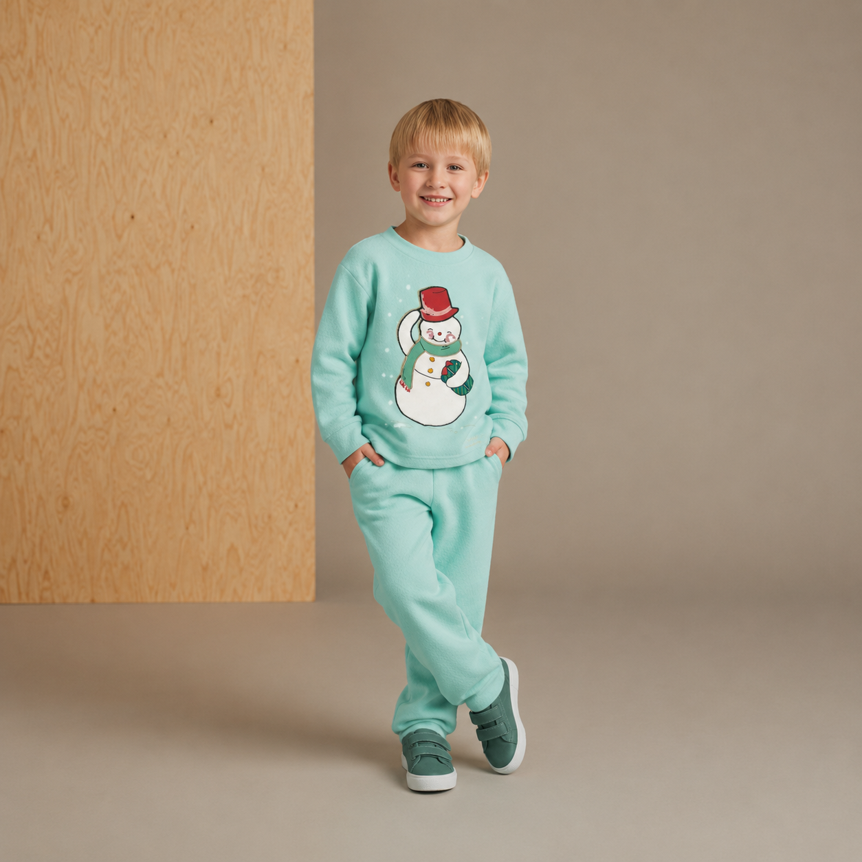 Sunny Joy verspielter, eleganter Minz-Nachtanzug