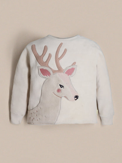 Cherry Crumble Multicolor Solid Applique Trendy Stylish Winter Nightsuit