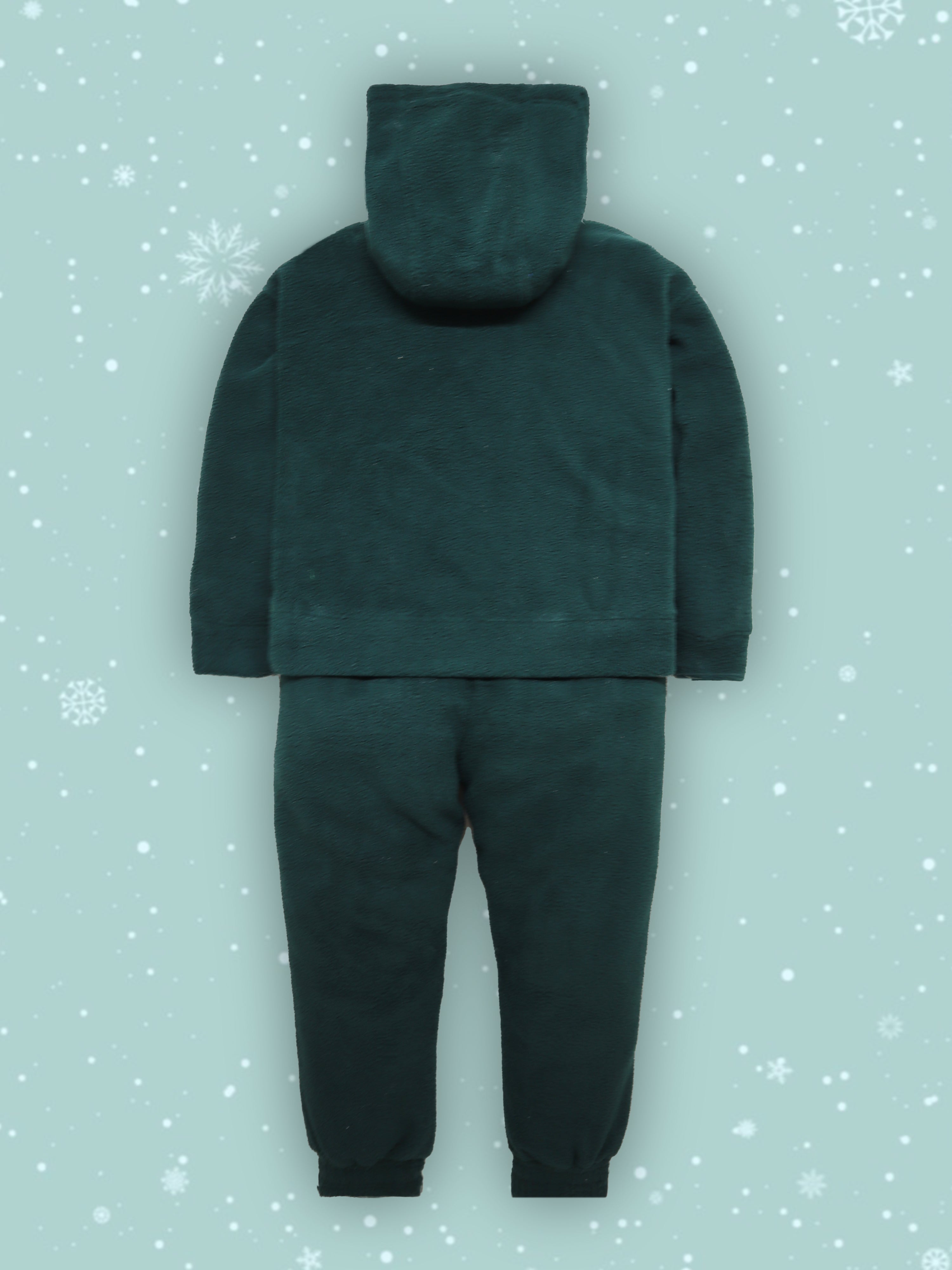Cherry Crumble Comfy Dark Green Nightsuit
