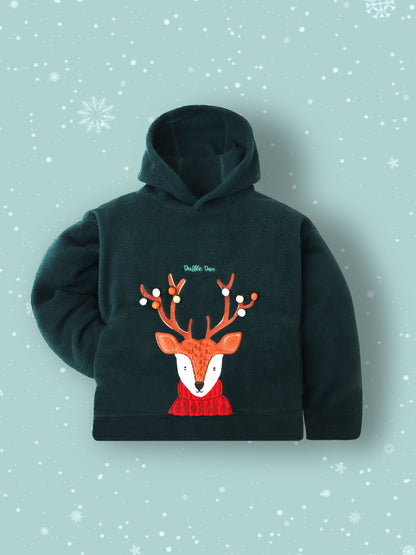 Cherry Crumble Comfy Dark Green Nightsuit