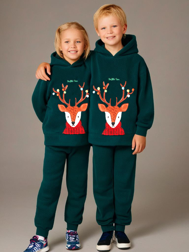 Cherry Crumble Comfy Dark Green Nightsuit