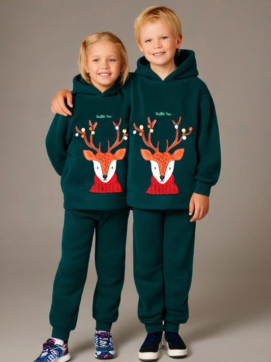 Cherry Crumble Comfy Dark Green Nightsuit