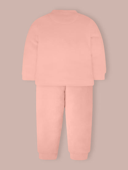 Unisex Soft Peach Sweatshirt Set