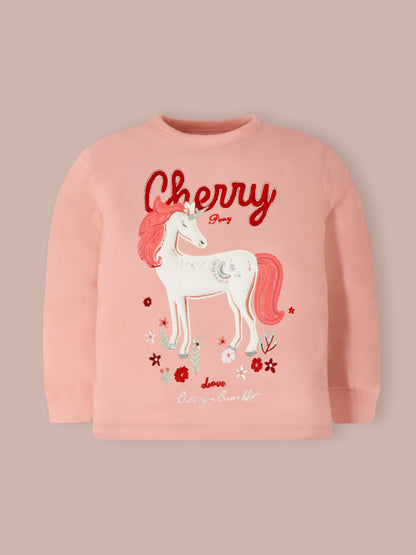 Unisex Soft Peach Sweatshirt Set