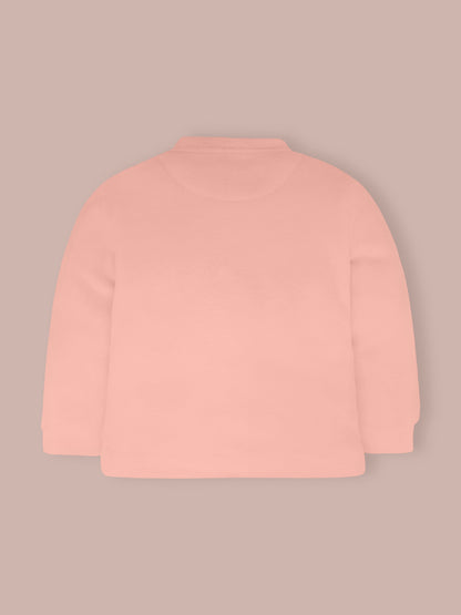 Unisex Soft Peach Sweatshirt Set