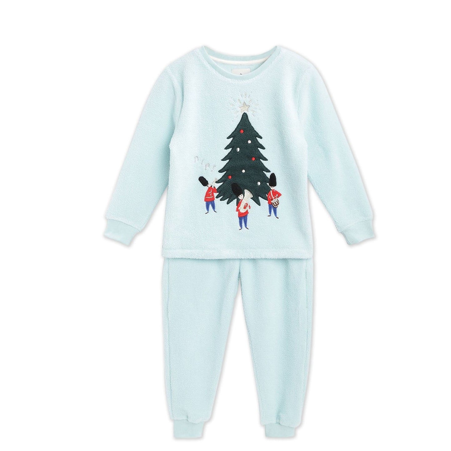 Cherry Crumble Sky Blue Applique Lovely Classic Nightsuit